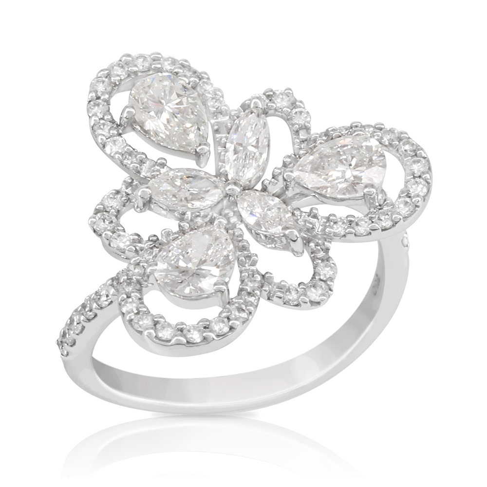 Flora Diamond Ring - Blueriver Official Website